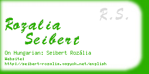 rozalia seibert business card