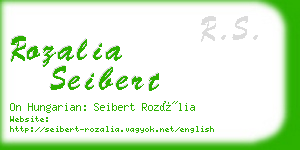 rozalia seibert business card